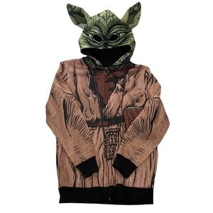 Star Wars Yoda jacket unisex boys girls kids S 6-8 gift hoodie zipper NWOT mask